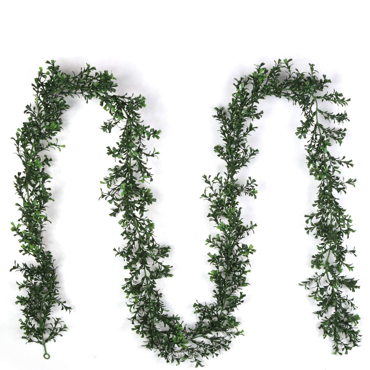 9ft Green Boxwood Garland - 6-Pack, 384 Lifelike Tips, Perfect for Home, Wedding & Event Décor - Spring & Year-Round Accent, Floral Home by Artificial Flowers